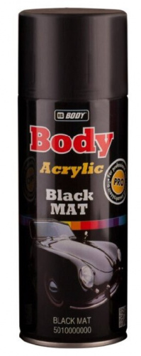 BODY / Спрей-краска черная матовая BLACK MAT 0,4 л (6 шт)