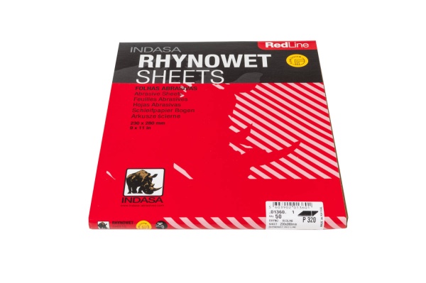 INDASA / RHYNOWET Лист (по мокрому) 230мм*280мм Р 280  арт.01359  (50шт)